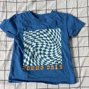 Young days 3T unisex graphic tshirt checkerboard wavy